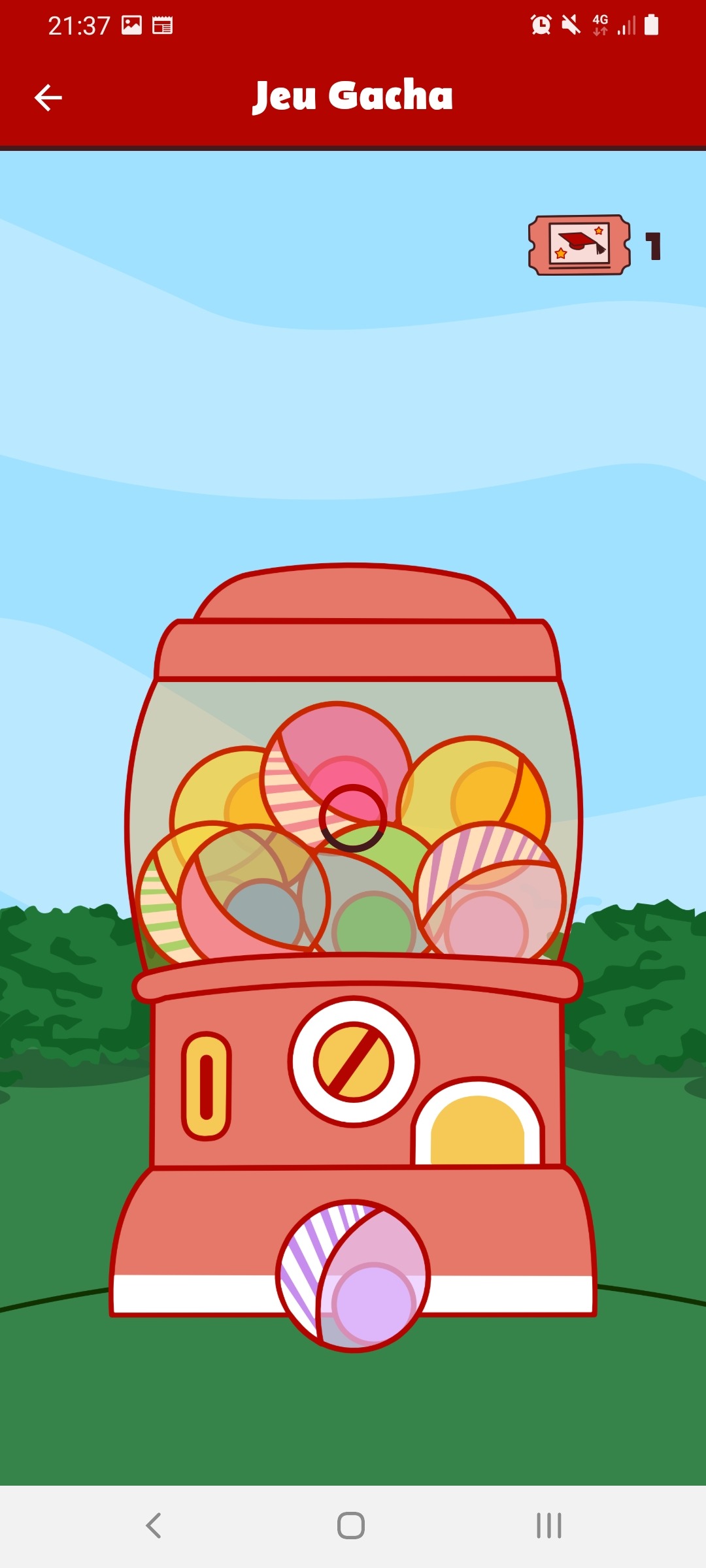 Page du Jeu Gacha
