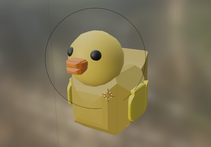 Modèle canard en plastique Blender